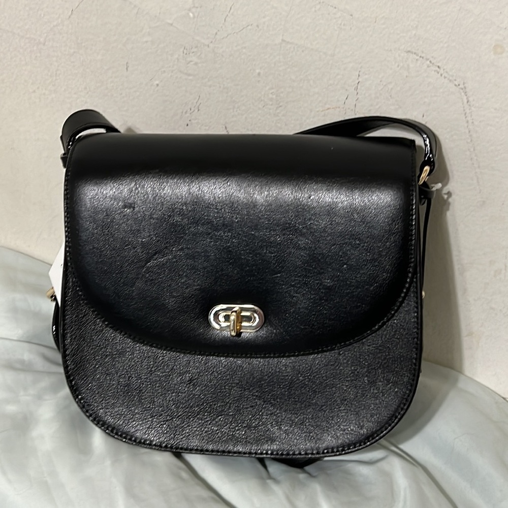 Lo & Sons Claremont Black Crossbody Camera bag leather